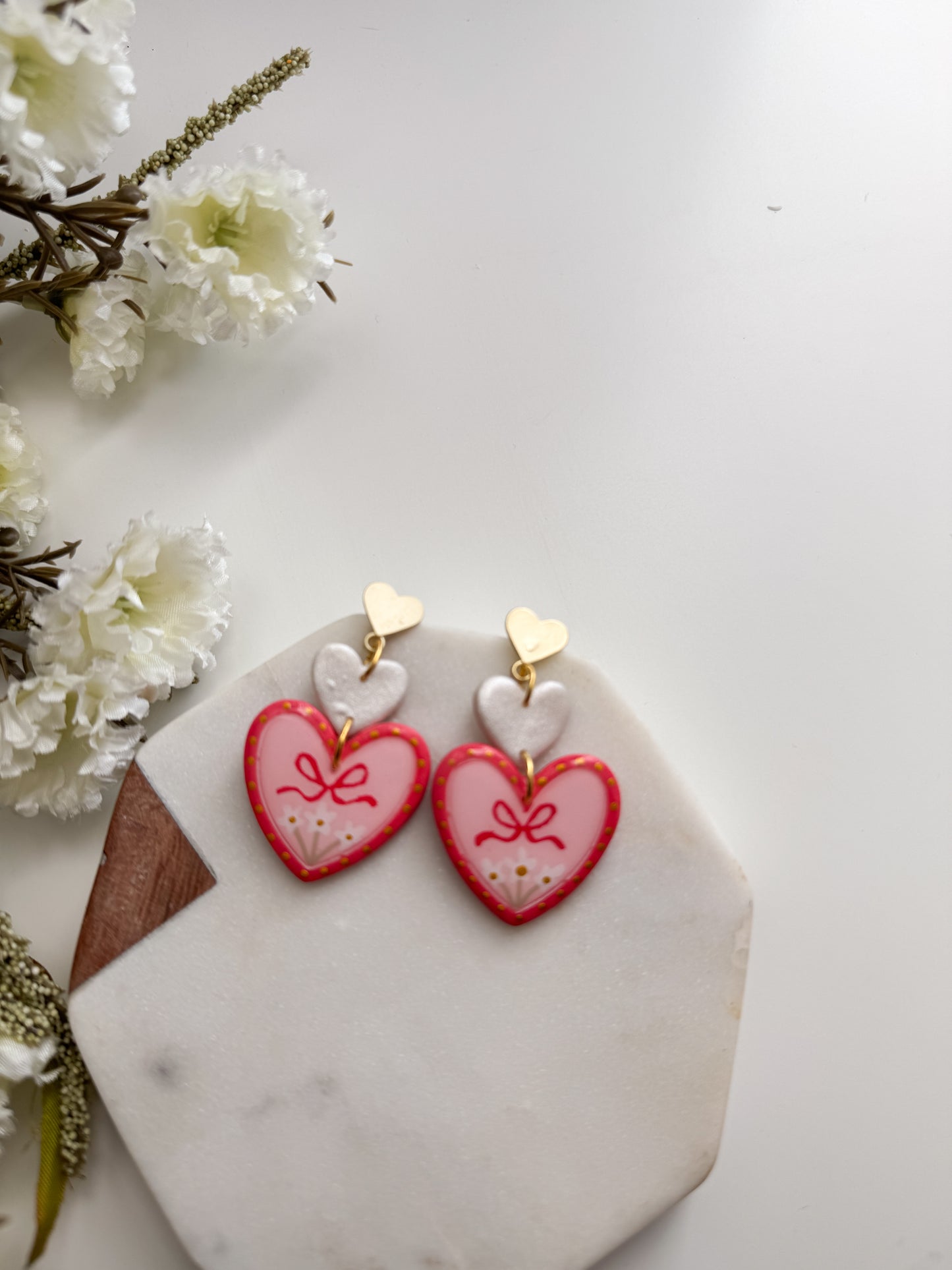 Painted Bow Earrings