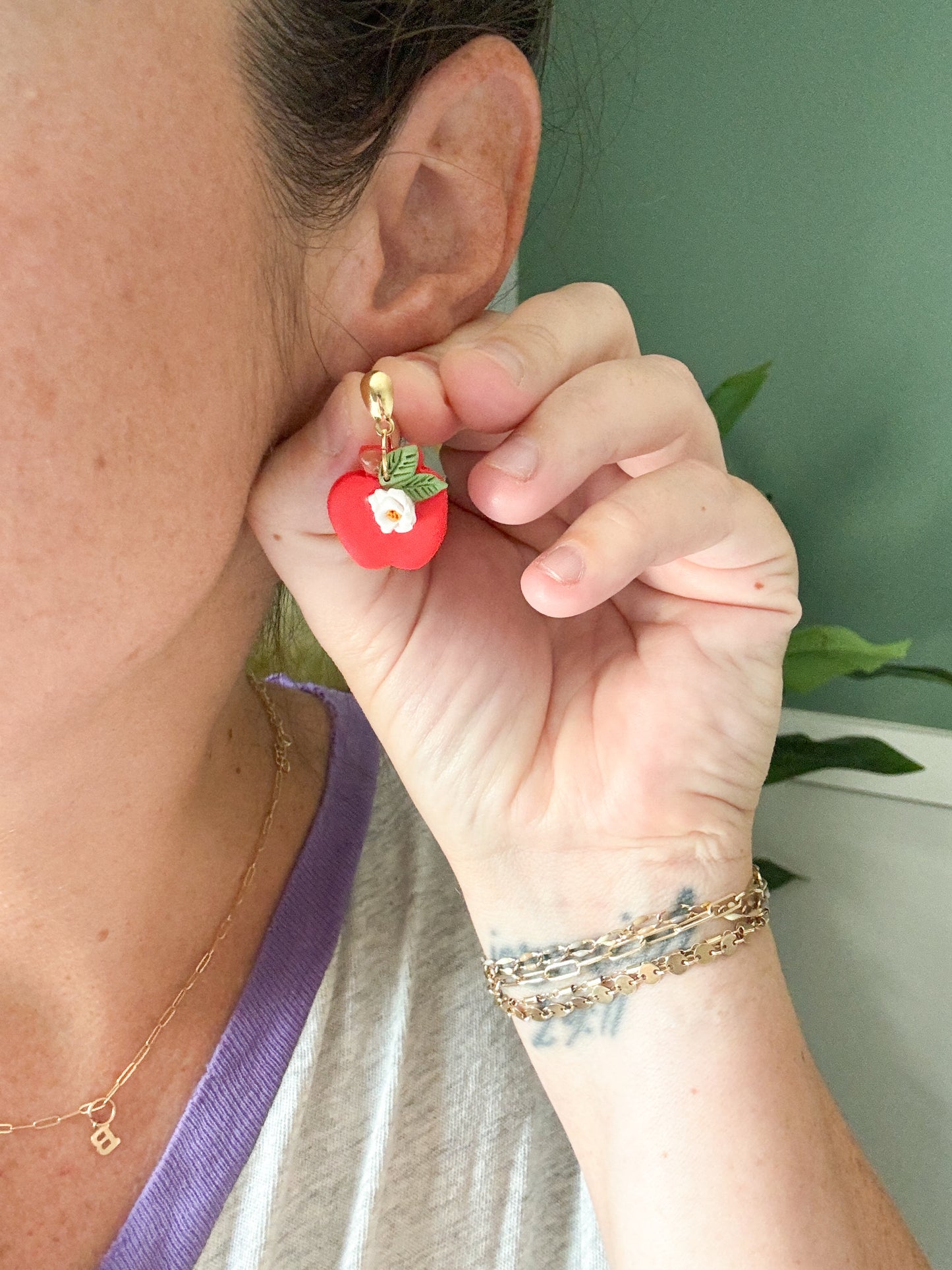 Flower Apple Dangles