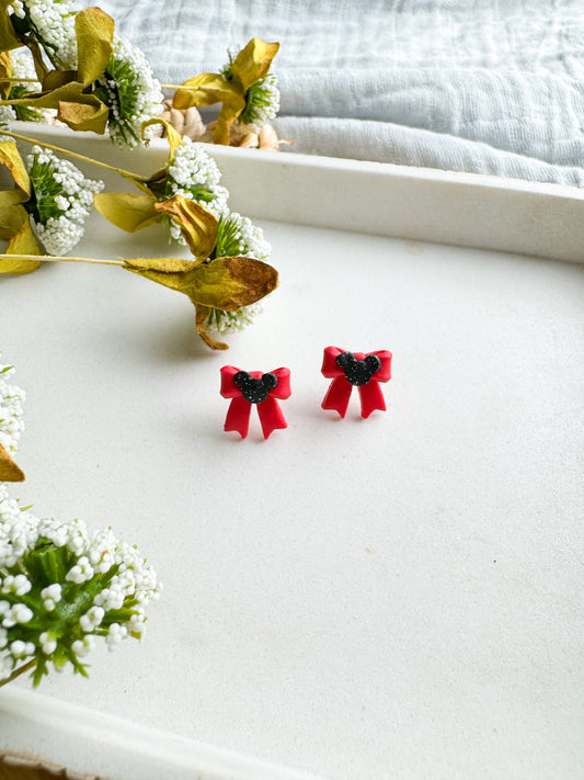 Mouse + Bow Studs