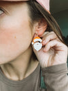 Orange Santa Dangles