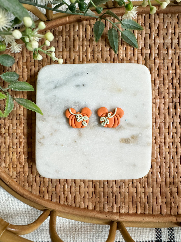 Mouse Pumpkin Studs/Dangles