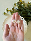 Floral Shell Studs