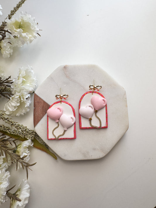 Heart Balloon Earrings