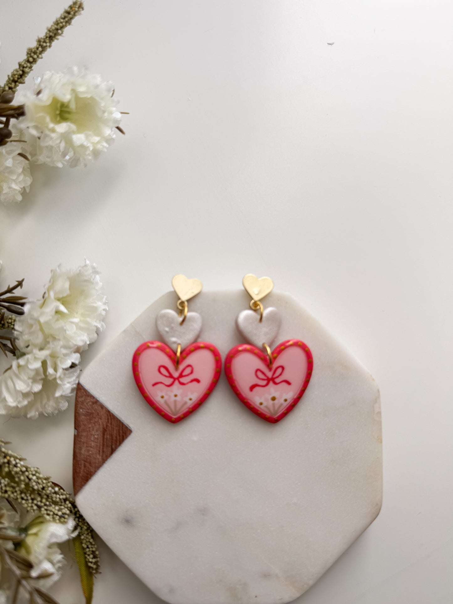 Painted Bow Earrings