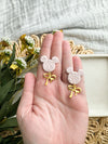 Blush Mouse + Bow Dangles