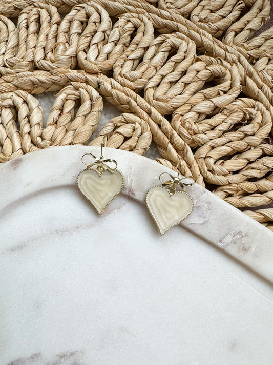 Brass Heart Dangles