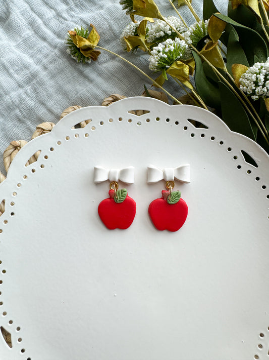 Apple & Bow Dangles