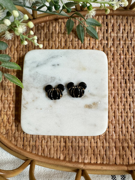 Mouse Pumpkin Studs