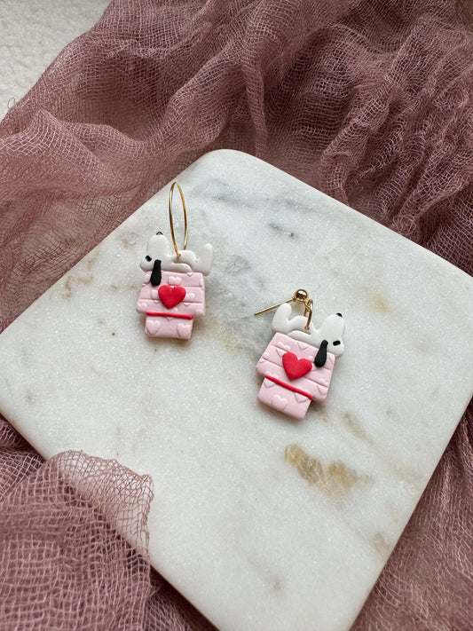 Snoopy Heart Dangles