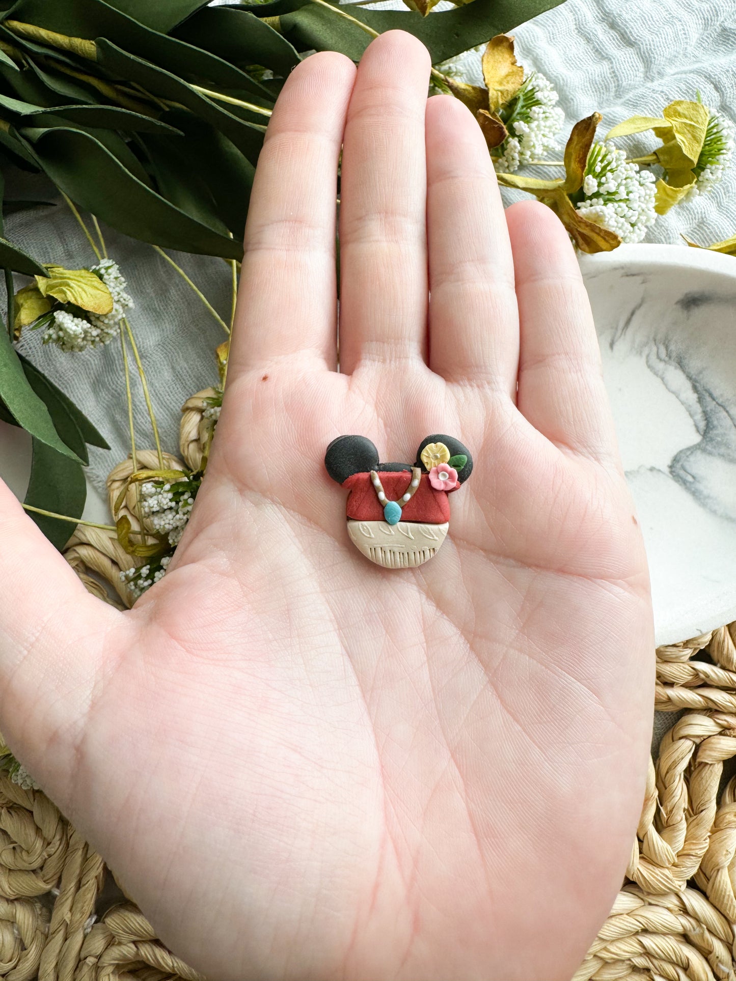 Moana-Inspired Mouse Studs