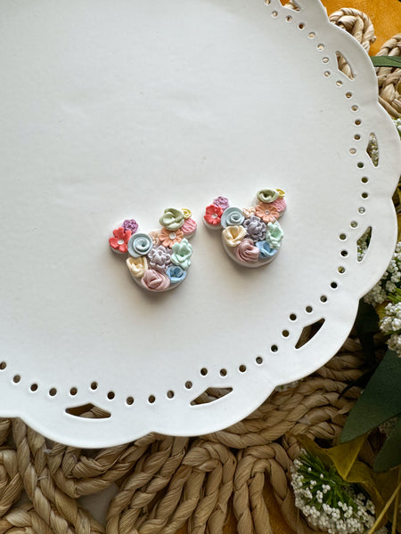 Floral Mouse Studs
