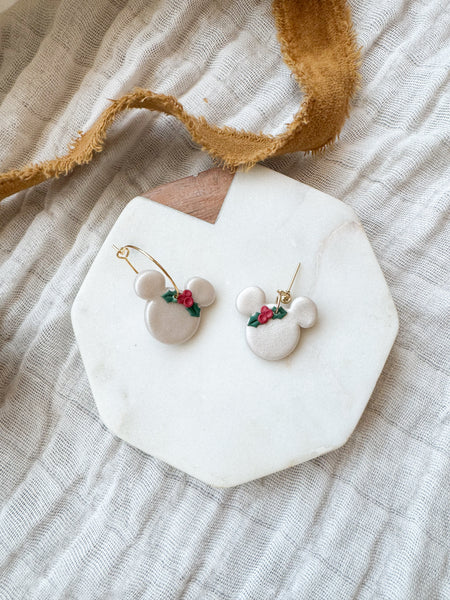 Mouse Holly Dangles