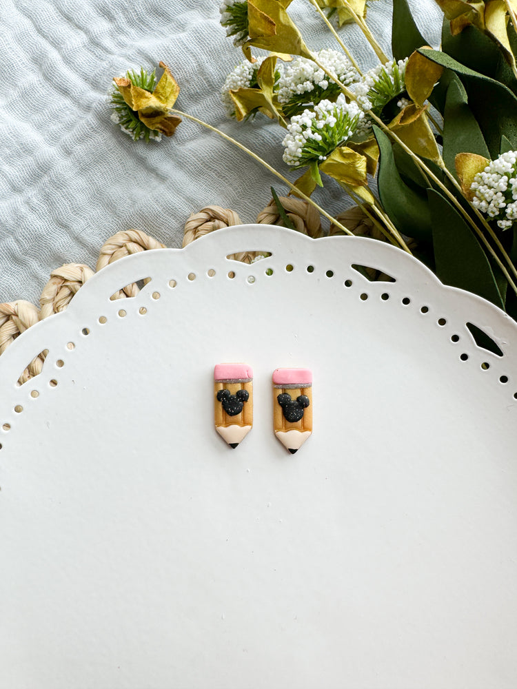 Mouse Pencil Studs