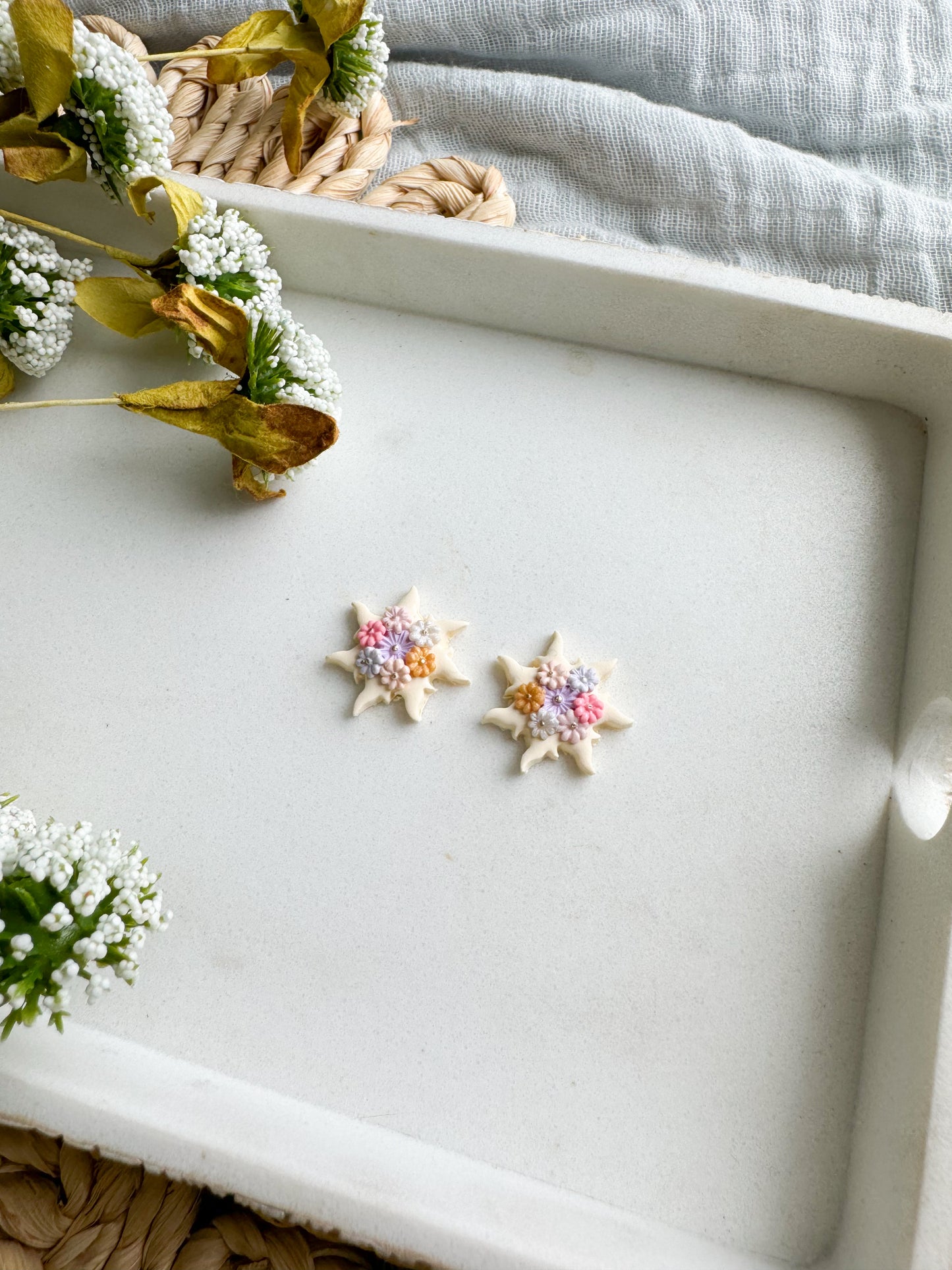 Floral Sun Studs