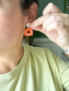 Orange + Pearl Dangles