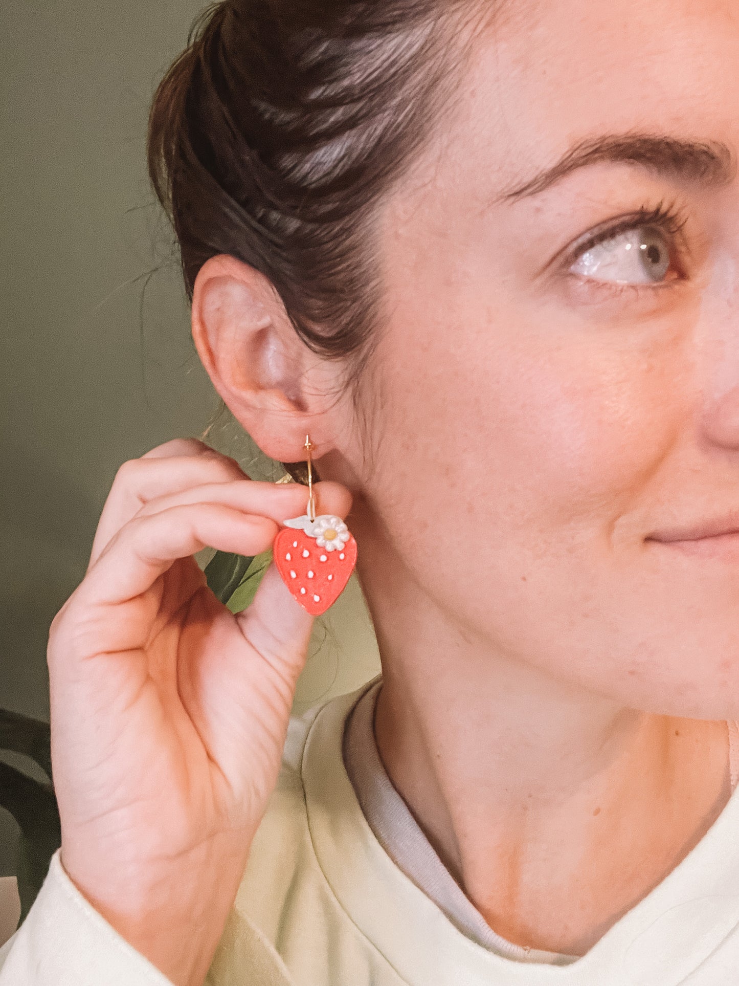 Red Strawberry Hoops