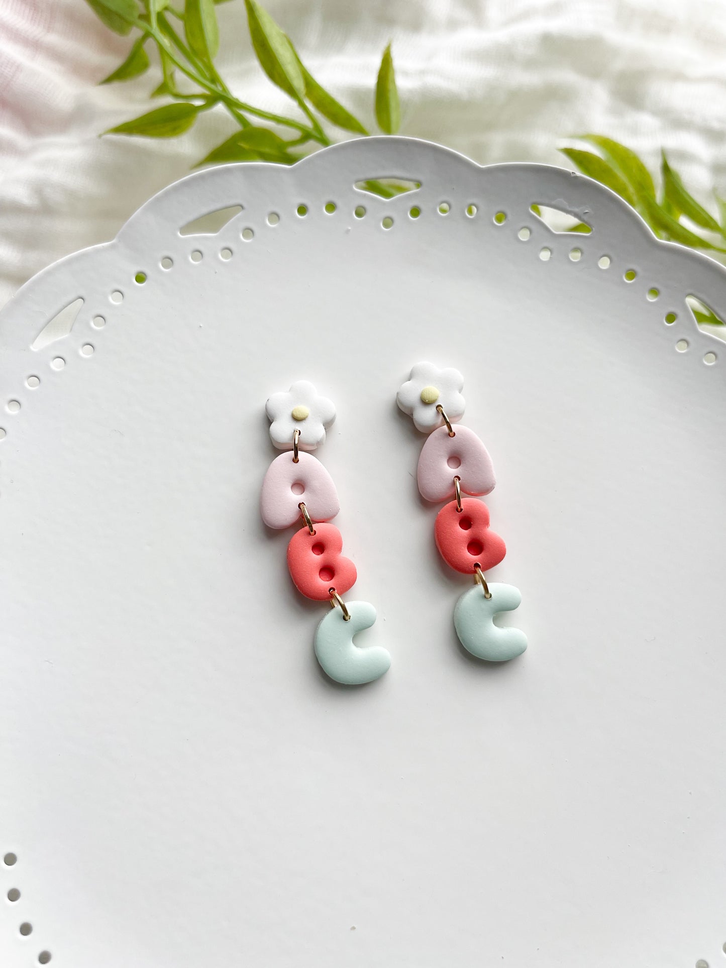 ABC Floral Dangles