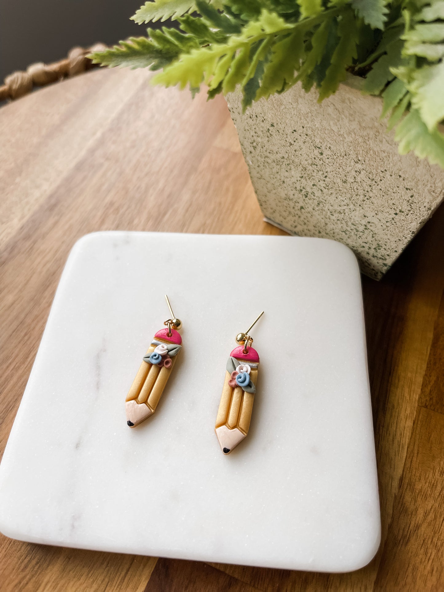 Floral Pencil Dangles